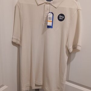 Nautica Men's Soft Cream Polo Shirt